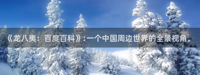 壹号大舞台,有梦你就来：《龙八夷：百度百科》:一个中国周边世界的全景视角。